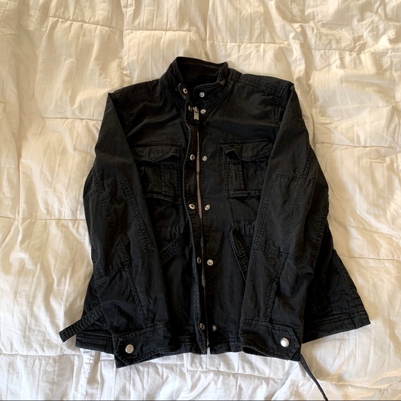 Gap Black Zip Cargo Utility Jacket - Picture 3 of 9